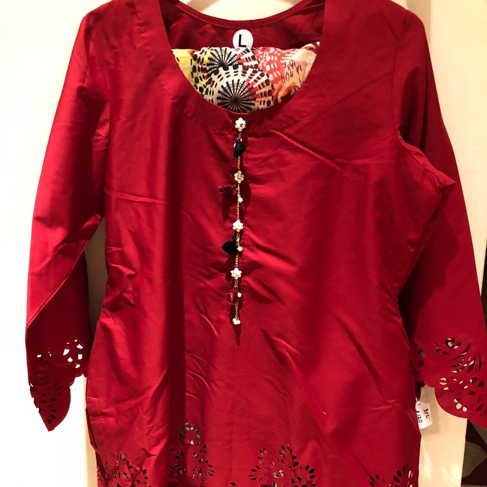 Lazor Cut Cotton Silk Dress